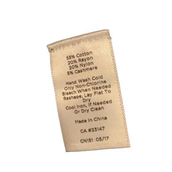 Talbots  Women’s Sweater  Maroon Size Extra Small Cotton Blend - Picture 3 of 8